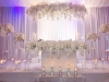 mladenacki sto - elegantna dekoracja mladenackog stola - bele ruže i hortenzije - setovi sveca IMG-8067