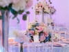 dekoracija vencanja - dekoracija stola za goste - dekoracija restorana -roze salvete - srebrni stolnjaci - providni tanjiri  IMG-5568